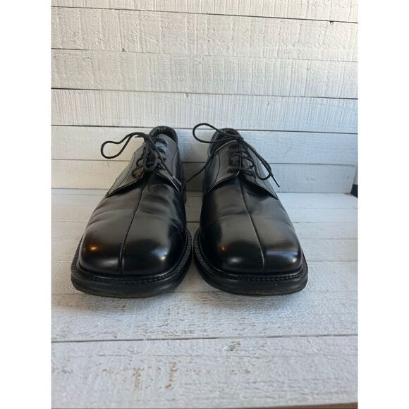 Mezlan “Louvre” Men’s 11.5M Black Italian Leather Split-Toe Derby Dress Shoes main image 10